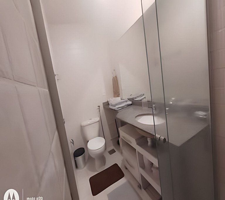 Flat com Piscina, Sauna e Estacionamento