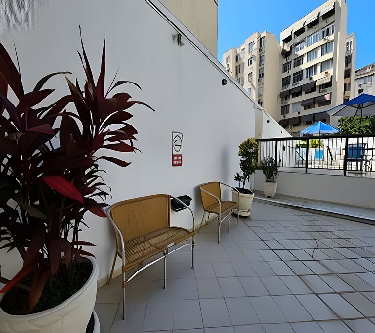 Hospede-se perto da praia com conveniência