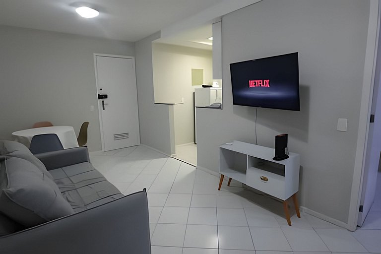 Hospede-se perto da praia com conveniência