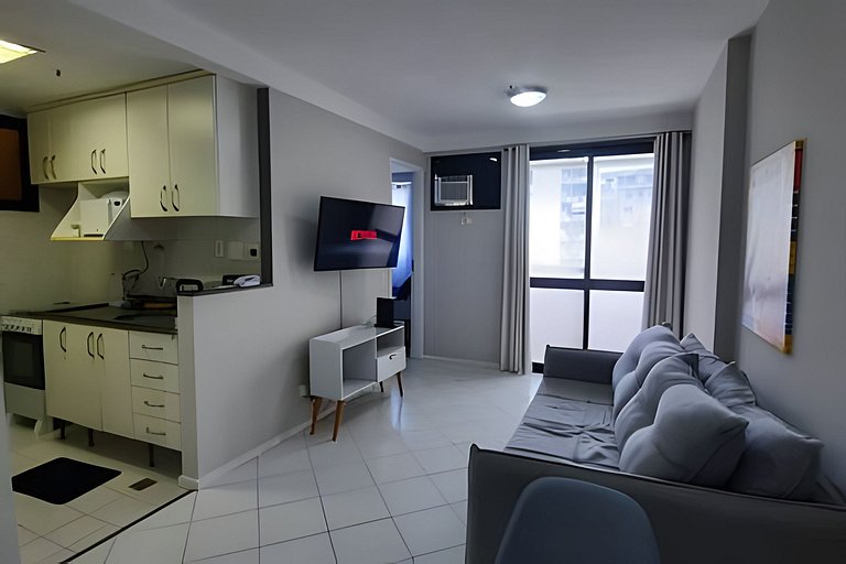 Hospede-se perto da praia com conveniência