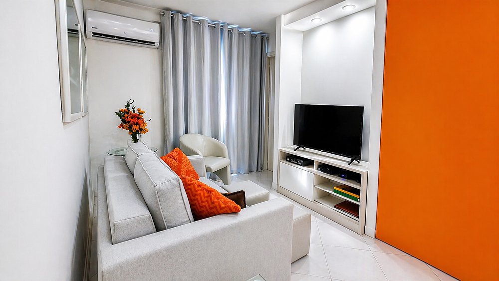 Sala do apartamento GW13J em Copacabana